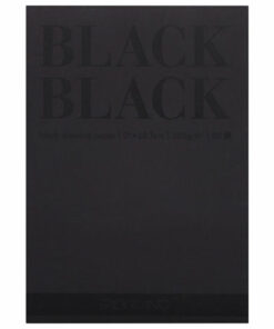 Альбом для зарисовок А4 (210×297 мм) FABRIANO «BlackBlack», черная бумага, 20 листов, 300 г/м2, 19100390