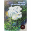 Планшет для акварели 20л. А4 Лилия Холдинг «Белая роза», 260г/м2, «Лен», палевая бумага