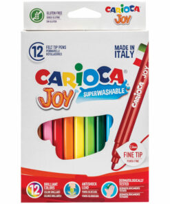 Фломастеры Carioca «Joy», 12цв., смываемые, картон, европодвес