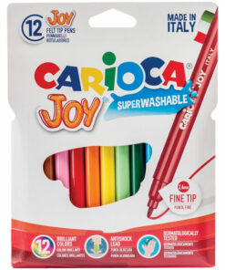 Фломастеры Carioca «Joy», 12цв., смываемые, картон, европодвес