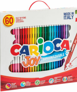 Фломастеры Carioca «Joy», 60шт., 30цв., смываемые, картон, пластиковая ручка