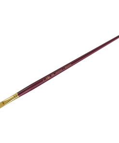 Кисть художественная, синтетика бордовая, Гамма «Вернисаж», плоская, длинная ручка №2