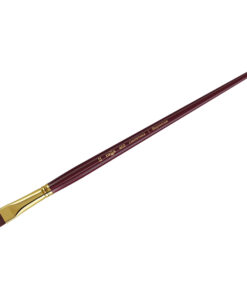 Кисть художественная, синтетика бордовая, Гамма «Вернисаж», плоская, длинная ручка №22